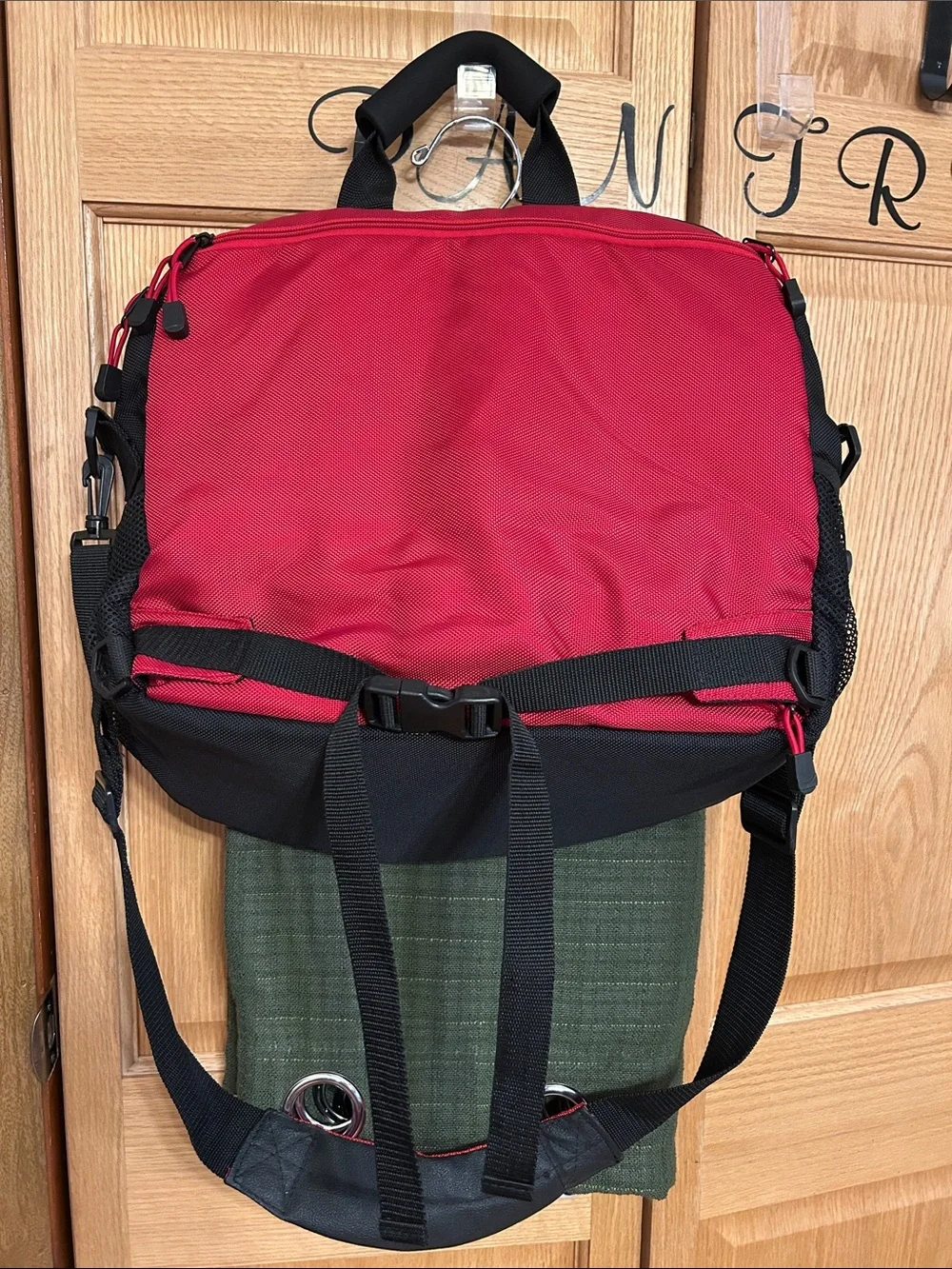 Red & Black Rider Messenger Bag for Men
